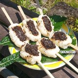 キャンプに網焼き★みそかんぱ風★焼きおにぎり